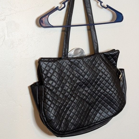 Other Hello Kitty Black Quilted Tote Bag Sanrio Shoulder Purse Kaw Size ONE SIZE - 3 Thumbnail