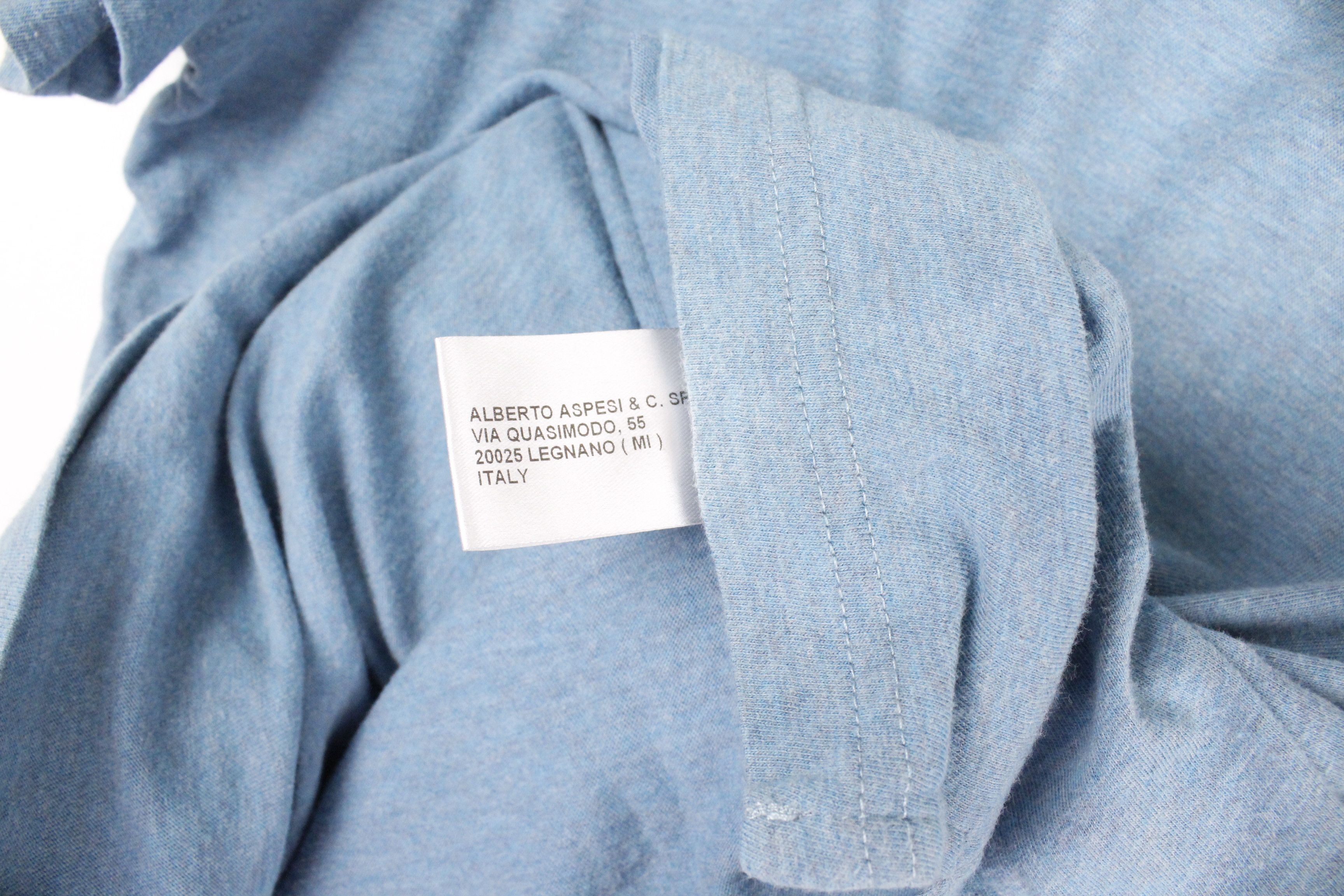 Aspesi Aspesi Turquoise Melange Polo Shirt Size US M / EU 48-50 / 2 - 9 Thumbnail