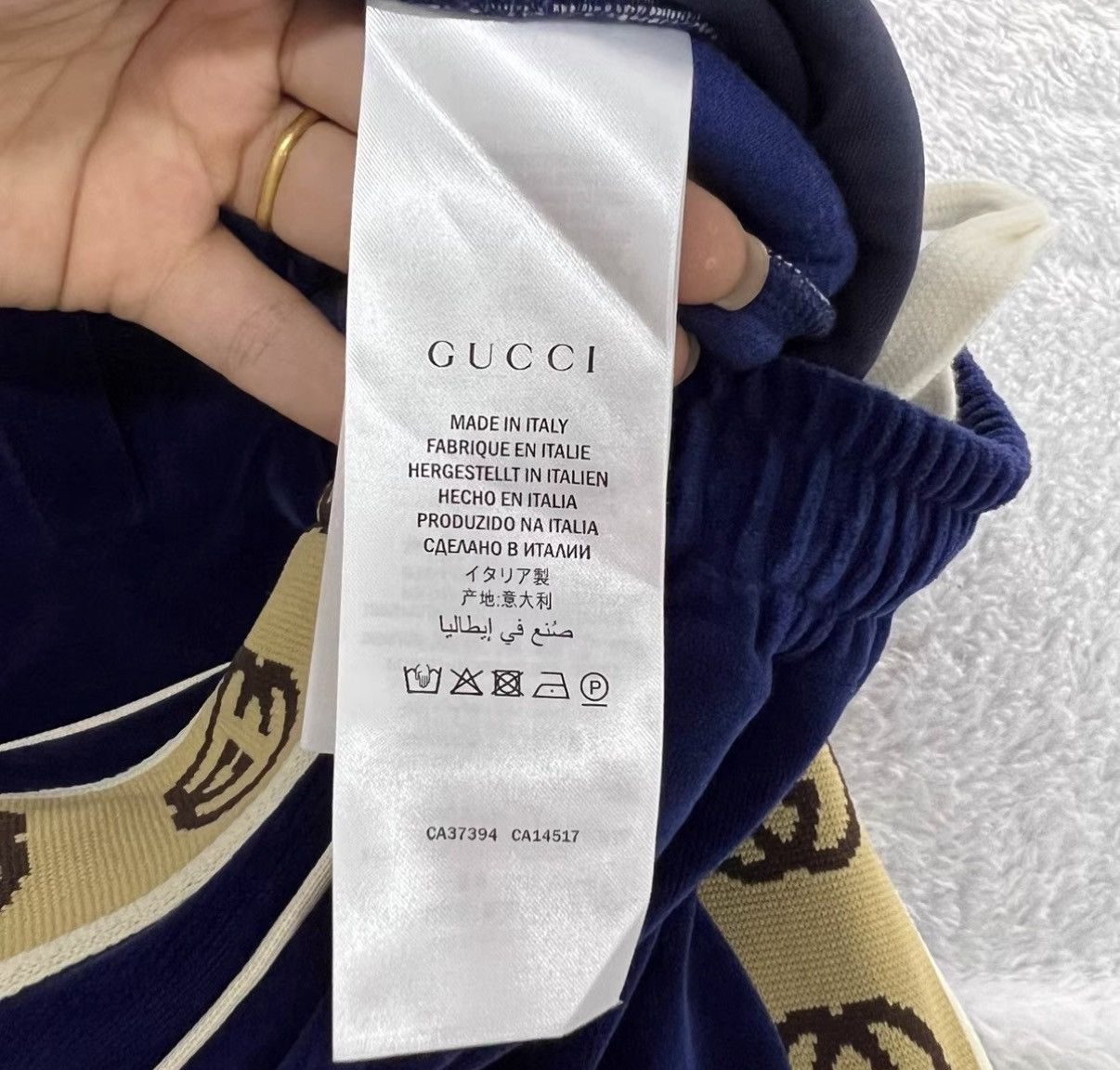Gucci Gucci Blue Velvet Side GG Track Pants J41 Size US 32 / EU 48 - 5 Thumbnail