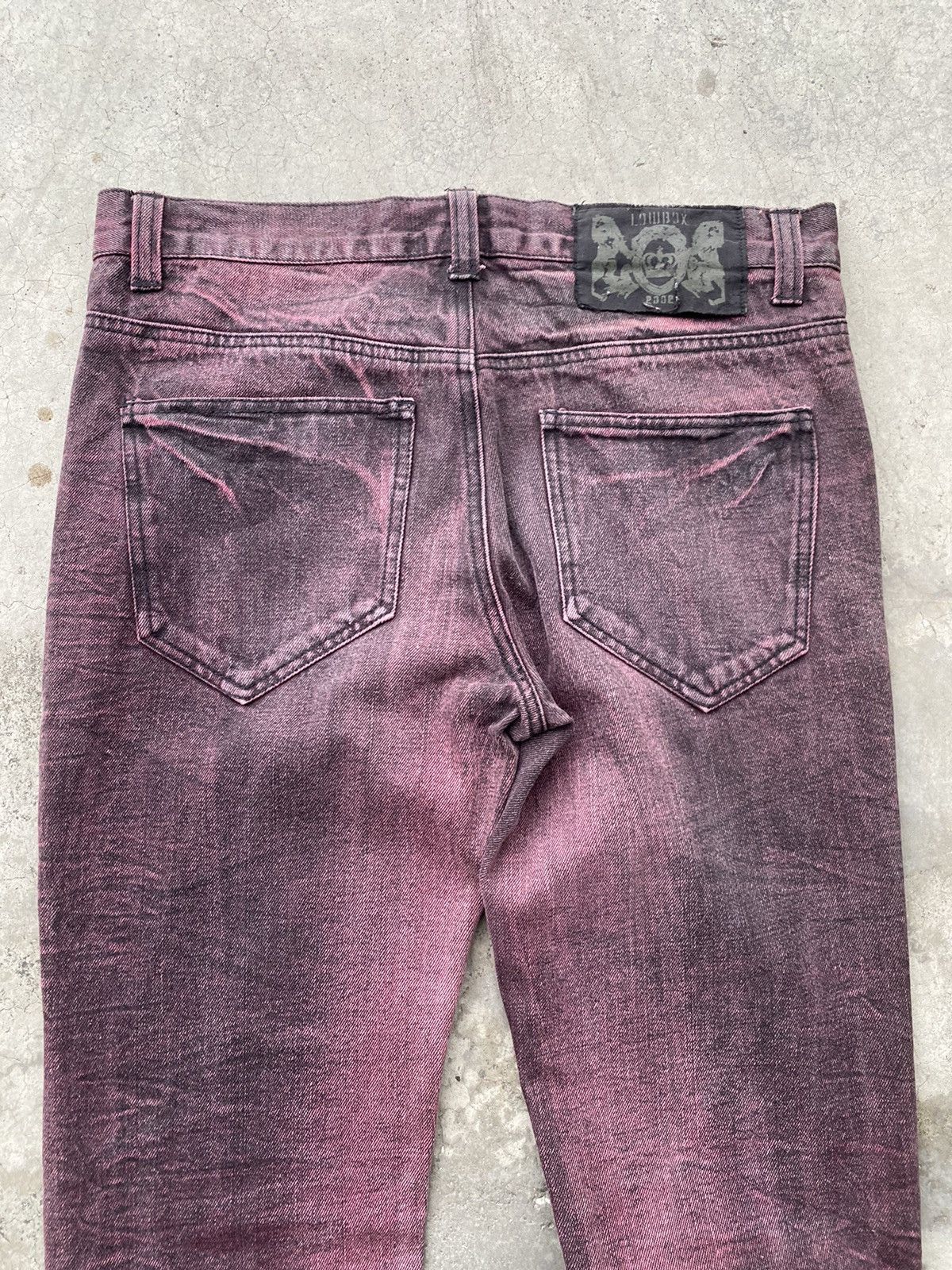 Seditionaries Lowbox Archival Seditionaries Red Wine Acid Washed Jeans Size US 32 / EU 48 - 11 Thumbnail