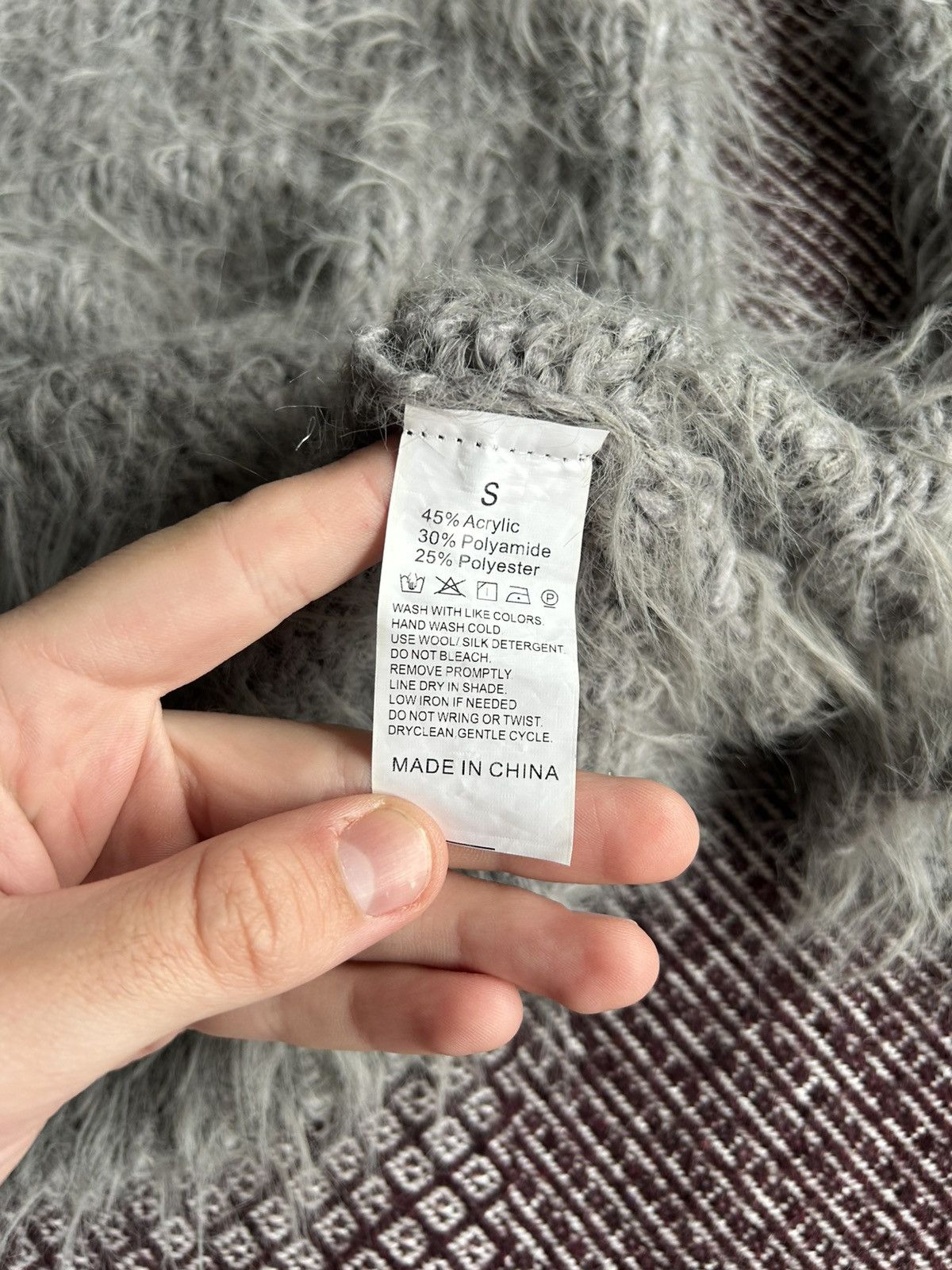 If Six Was Nine × Japanese Brand × Le Grande Bleu (L.G.B.) Vintage Avantgarde Sweater Streetwear Style Size S Acrylic Size S / US 4 / IT 40 - 7 Thumbnail