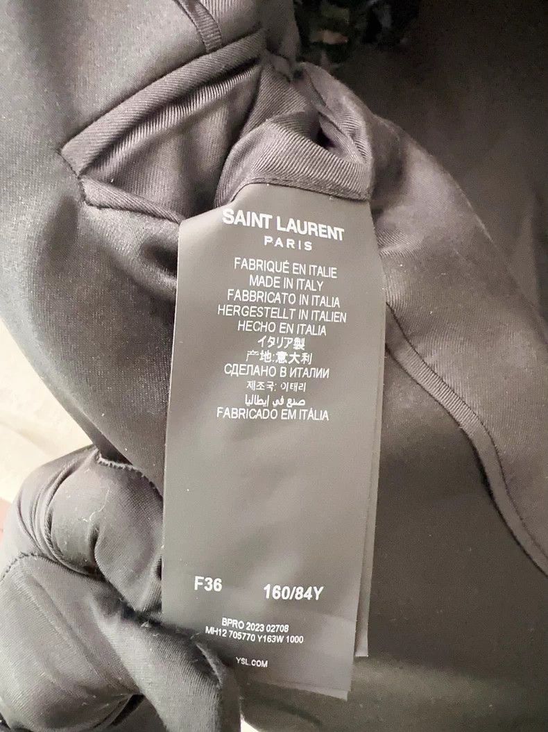 Saint Laurent Paris Saint Laurent Paris Long black blazer Size XS / US 0-2 / IT 36-38 - 4 Thumbnail