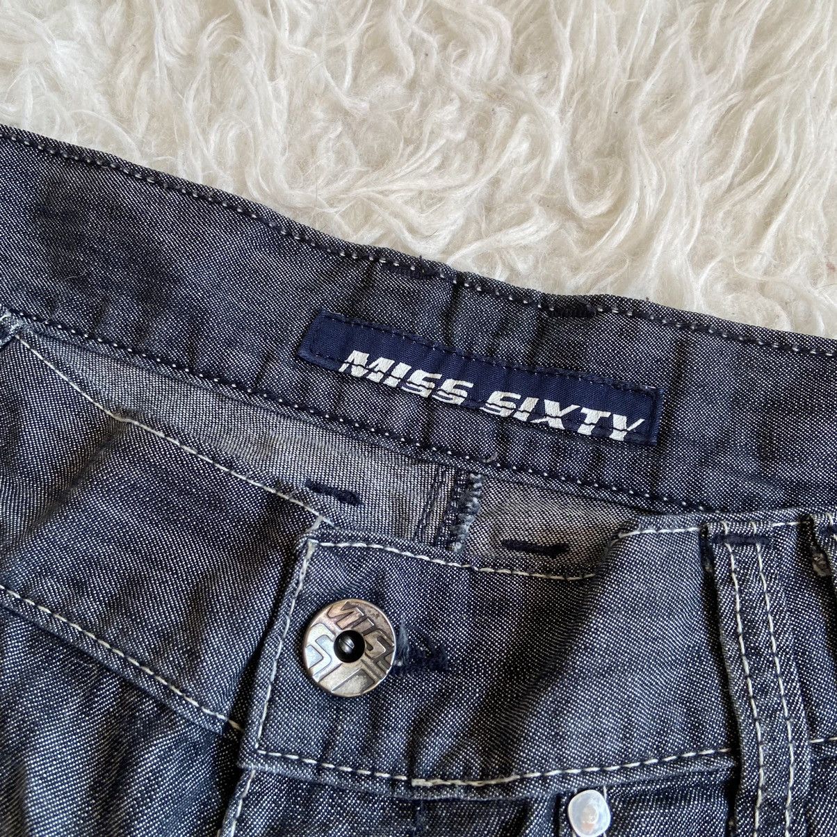 Miss Sixty 📌 Crazy Miss Sixty Vintage Y2K Denim Shorts Size 32" / US 10 / IT 46 - 5 Thumbnail