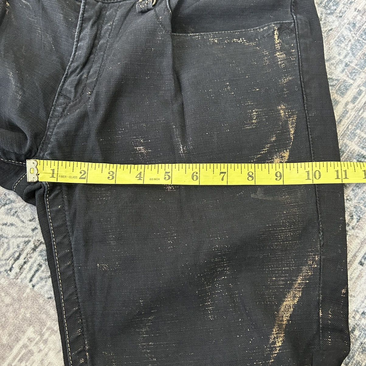 Japanese Brand Flared Nicole Punk Black Pants Size US 31 - 20 Thumbnail