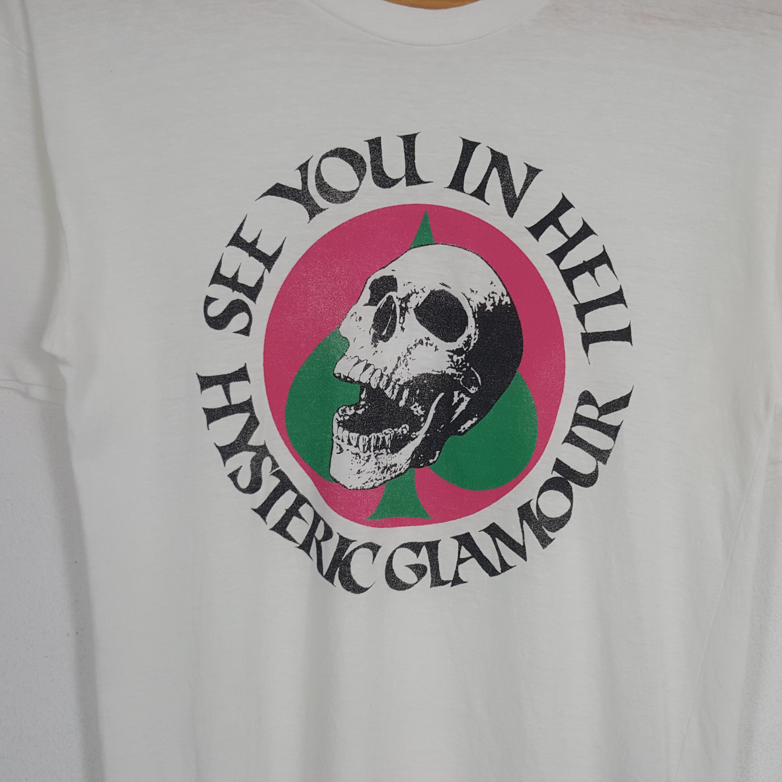 Hysteric Glamour × Japanese Brand × Vintage Vintage See You In Hell HYSTERIC GLAMOUR Horror Art Tshirt Size US S / EU 44-46 / 1 - 2 Thumbnail