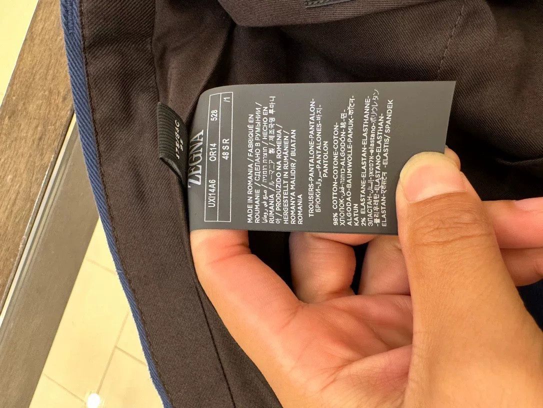 Ermenegildo Zegna Zegna Men's Blue Casual Pants Size US 34 / EU 50 - 9 Thumbnail