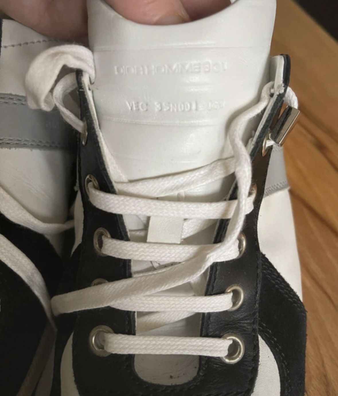 Dior Dior Homme B01 GAT AW10 black white leather low top sneakers Size US 7 / EU 40 - 4 Thumbnail