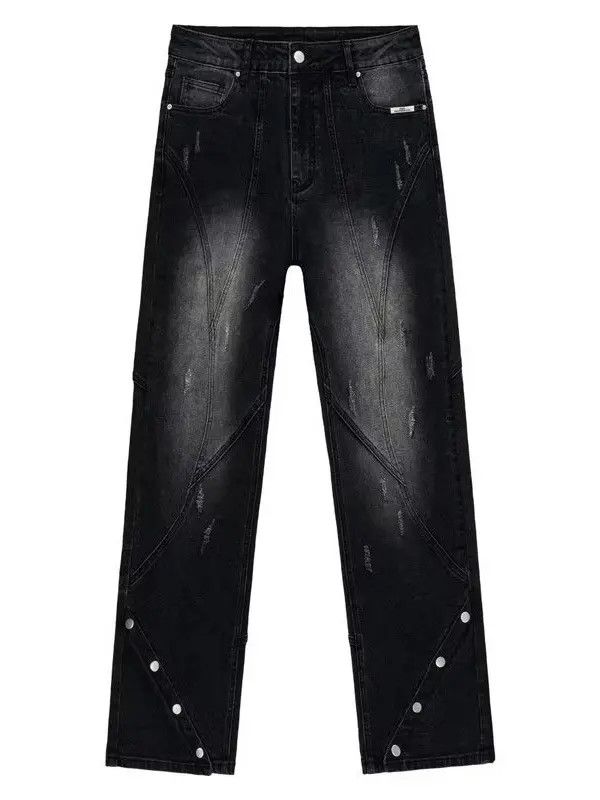 Japanese Brand × Jean Retro loose wide leg high street micro flared jeans Size US 30 / EU 46 - 4 Thumbnail