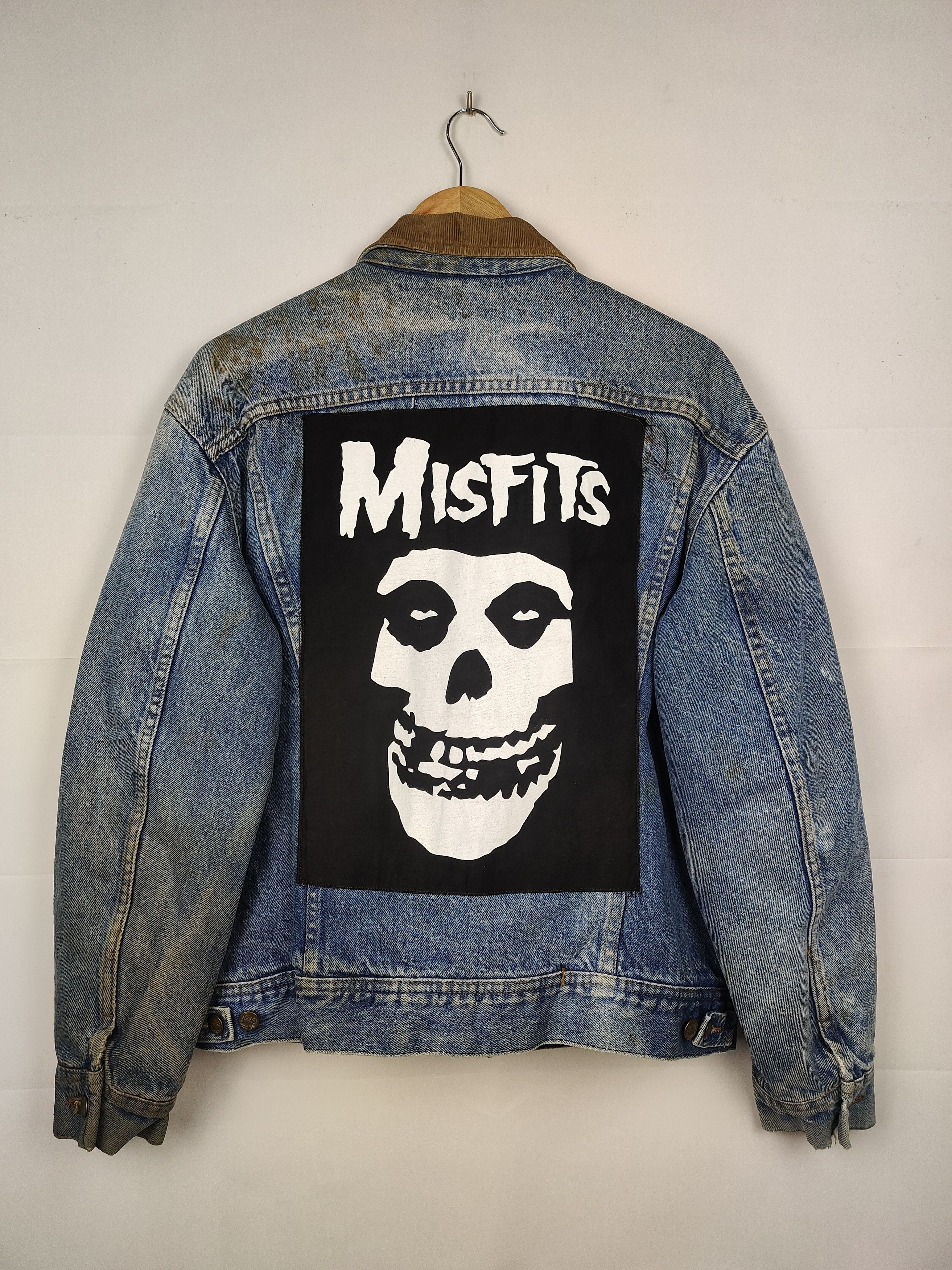 Lee Vtg 80s Lee Storm Rider Blanket Lined Denim Jacket Misfits Size US L / EU 52-54 / 3 - 1 Thumbnail