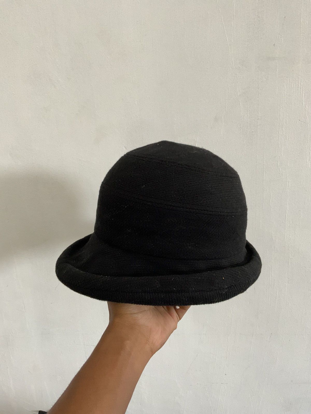 Japanese Brand Velvet Avant Garde Black Outdoor Hat Size ONE SIZE - 2 Thumbnail