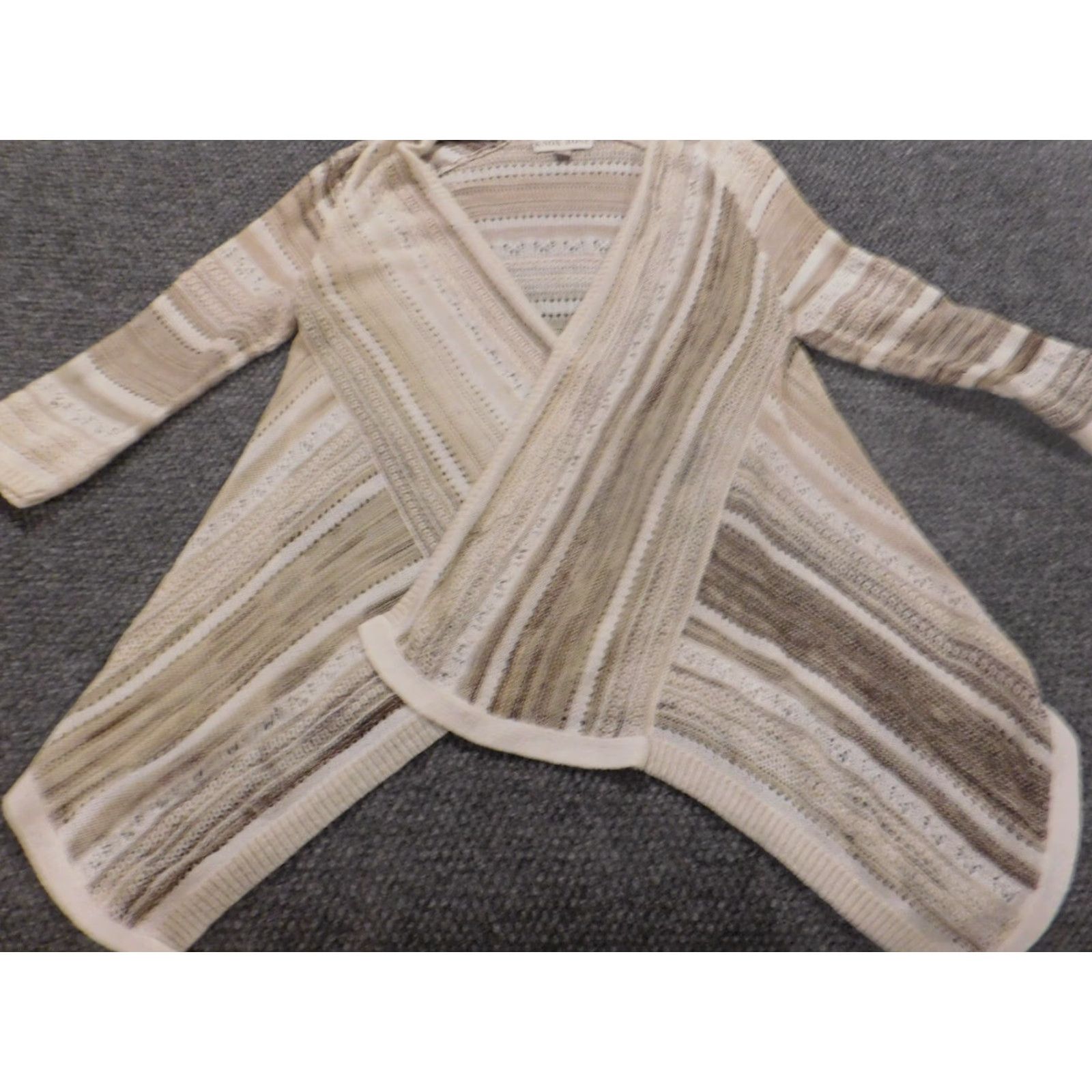 Vintage Knox Rose Womens Cardigan Sweater Small Beige Beige Cardigan Knit Size S / US 4 / IT 40 - 4 Thumbnail