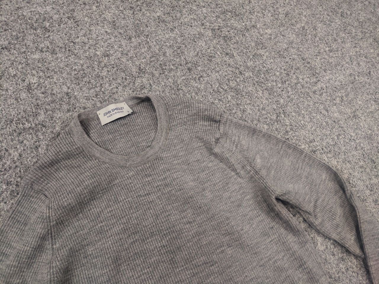 John Smedley John Smedley elastic ribbed Crewneck Sweater Long sleeve Size US S / EU 44-46 / 1 - 3 Thumbnail