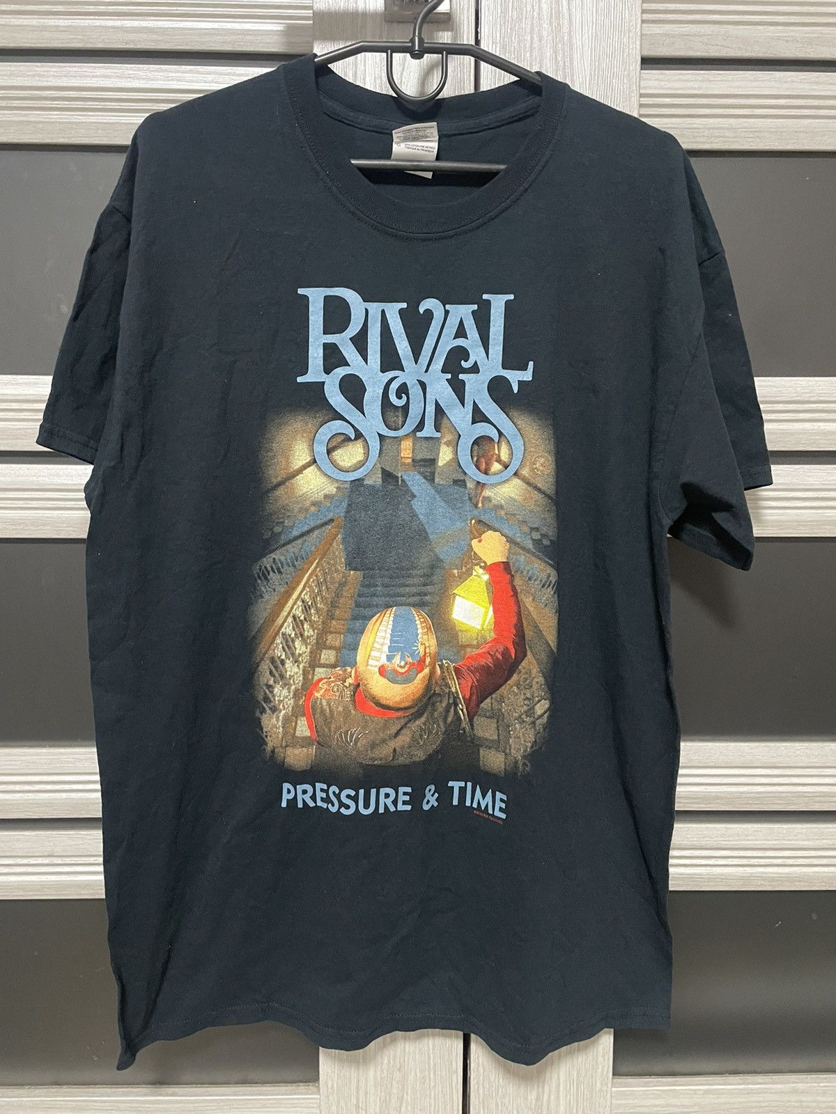 Band Tees × Vintage Rival Sons Pressure & Time Tour Tee Vintage Rock Band Merch Size US L / EU 52-54 / 3 - 1 Thumbnail