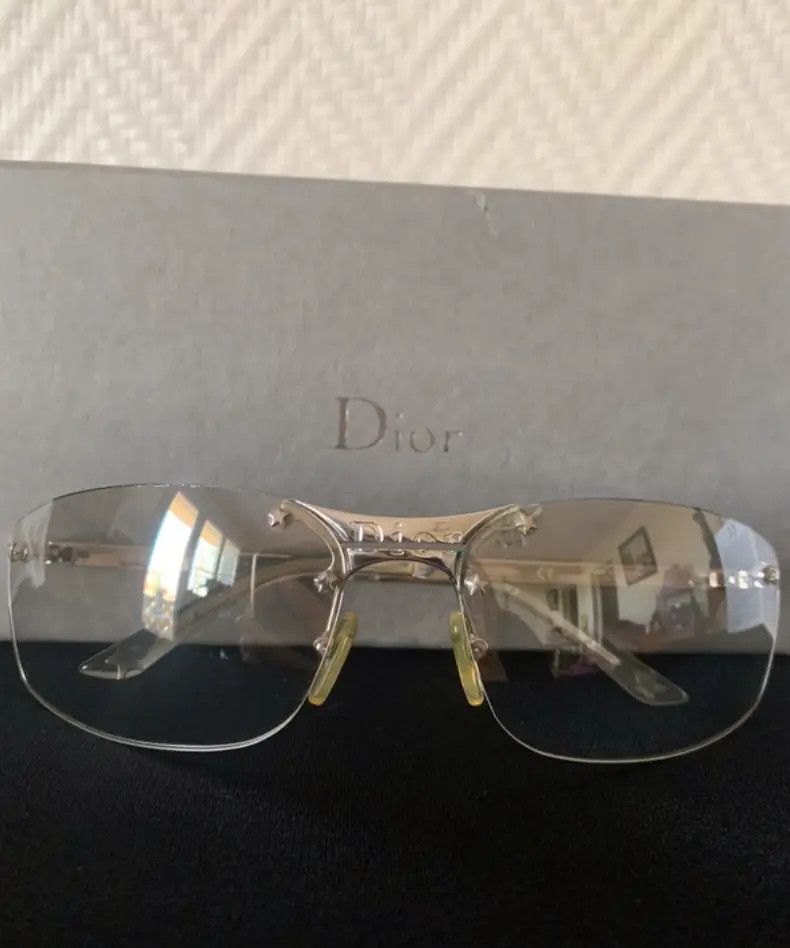 Dior DIOR Sunglasses Pop Rimless Shield Galliano Vintage Size ONE SIZE - 1 Thumbnail