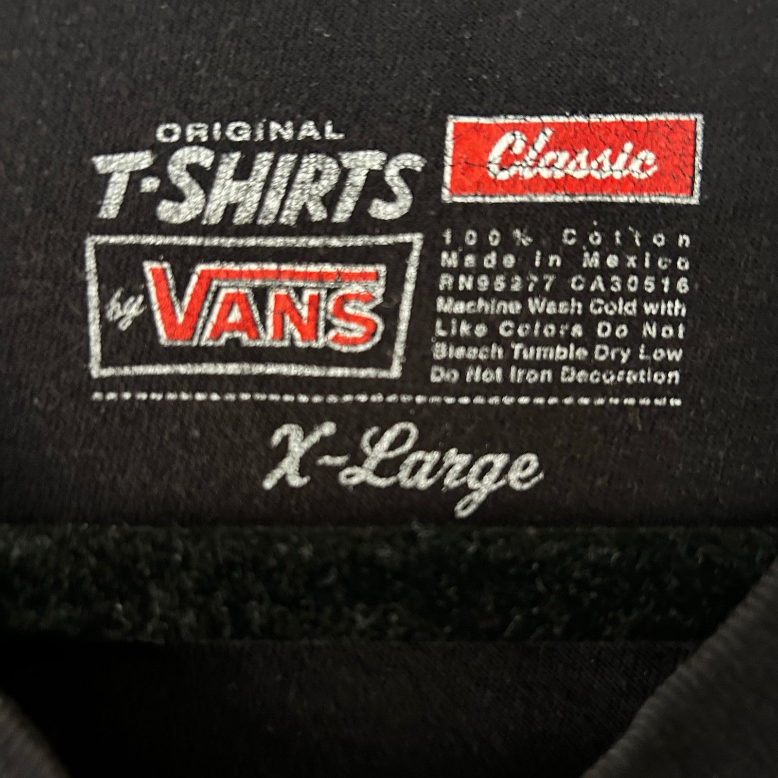 Vans Men’s vans classic black logo short sleeve T-shirt XL Size US XL / EU 56 / 4 - 4 Thumbnail