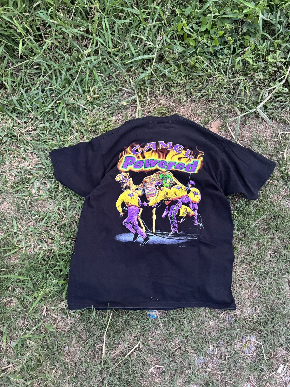 Camel × NASCAR Vintage 90s NASCAR T-Shirt Camel Racing Jimmy Spencer Size US XL / EU 56 / 4 - 5 Thumbnail