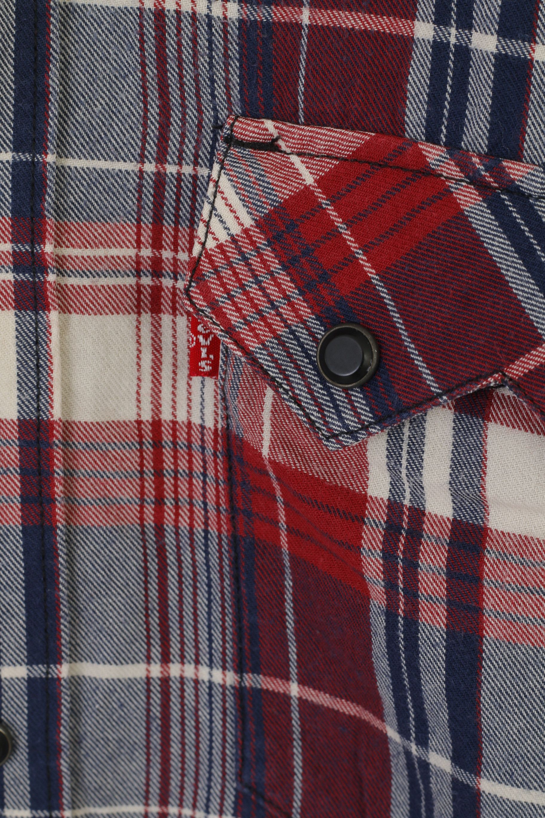 Levi's Levi's Men XXL Casual Shirt Maroon Check Cotton 9523 Size US XXL / EU 58 / 5 - 6 Thumbnail