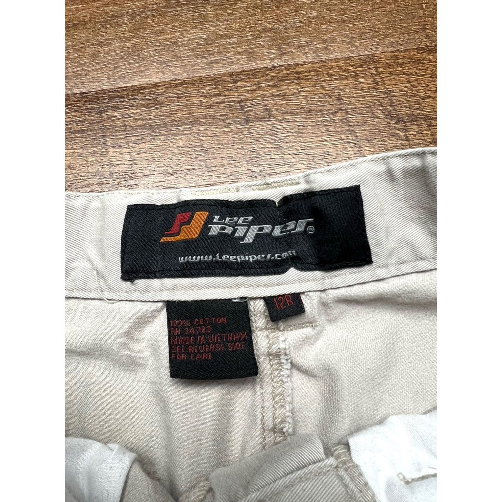 Lee VTG Lee Pipes Baggy Cargo Pants Mens Size 25X26 Beige Jnco Style 90s Wide Leg Pants Mens Baggy Cargo Jnco 90s Theme Pipes Vintage Lee Size US 26 / EU 42 - 5 Thumbnail
