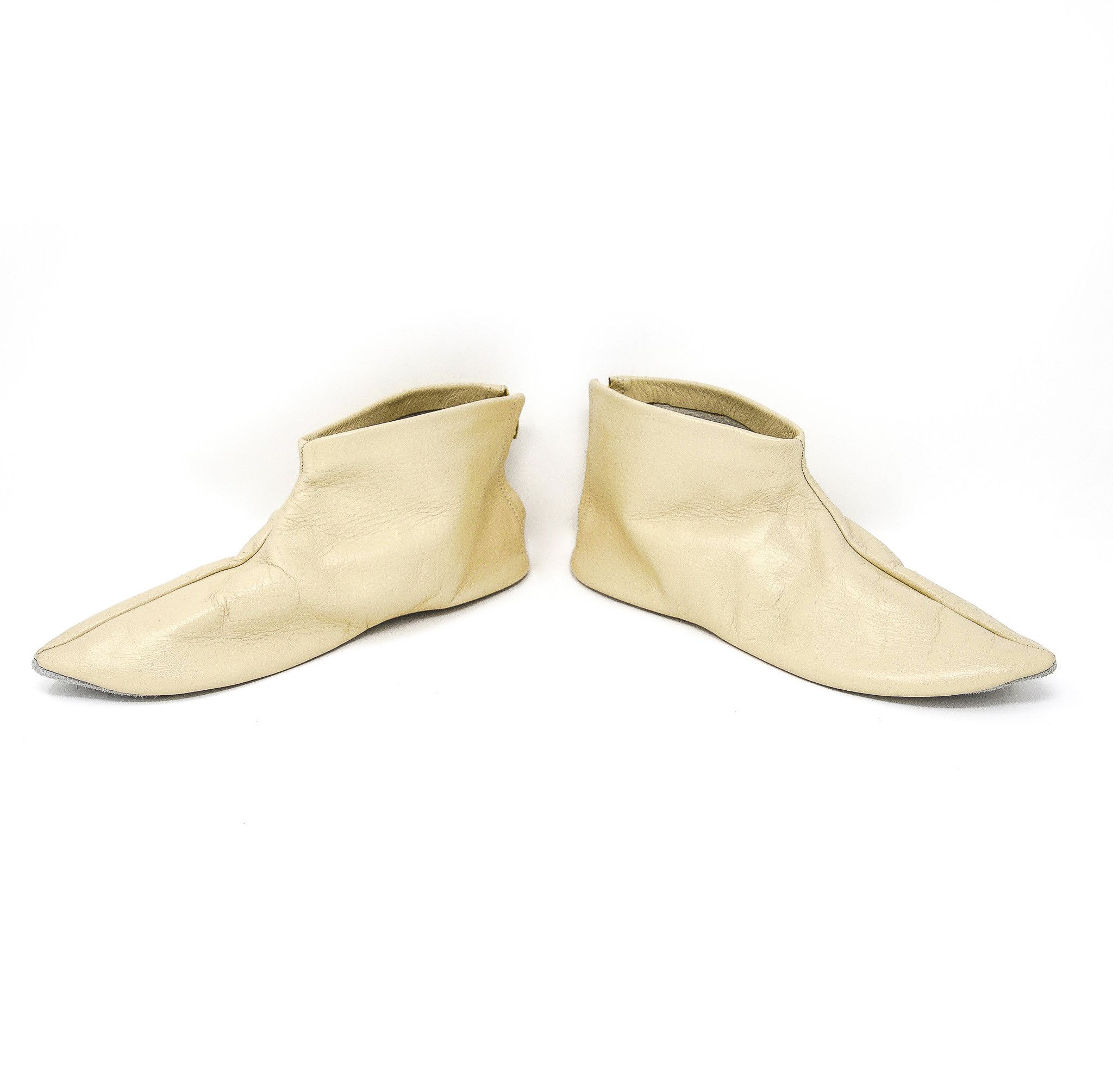 Vintage Vintage Tan Leather Boho Chic Elf Slides Size 7 Size US 7 / IT 37 - 2 Thumbnail