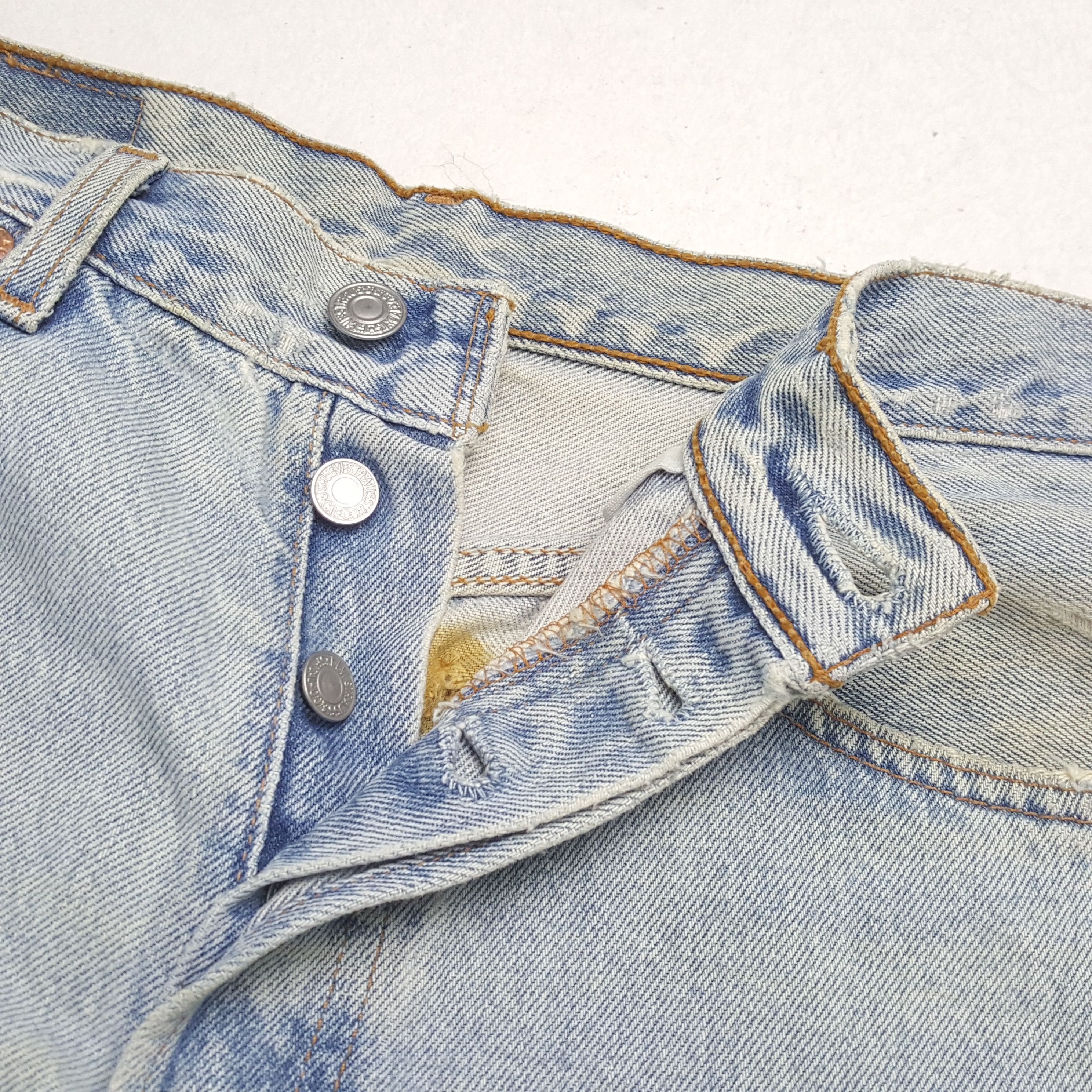 Levi's × Levi's Vintage Clothing Vintage LEVI'S Kurt Cobain Distressed Patchwork Style Jeans Size US 29 - 12 Thumbnail