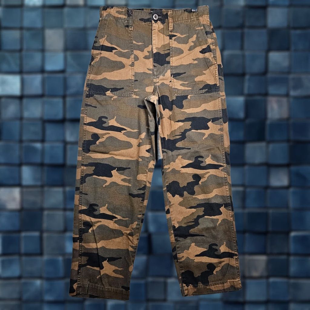 Madewell Madewell Pants in Camo Adjustable Waist High Rise Women's Size 26 Multicolor Casual Regular Cotton Size 26" / US 2 / IT 38 - 1 Thumbnail