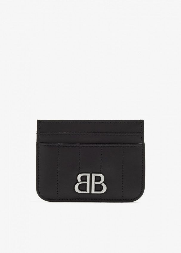 Balenciaga o1bcso1str0325 Size: OS / Monaco Card Holder Quilted Black Size ONE SIZE - 1 Thumbnail