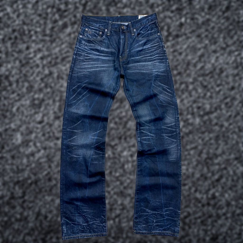 G-Star G-Star RAW 3301 Vintage Mens Jeans Denim Pants Size 30 Blue Cotton Regular Straight Pockets 34in Inseam Mens Size US 30 / EU 46 - 1 Thumbnail