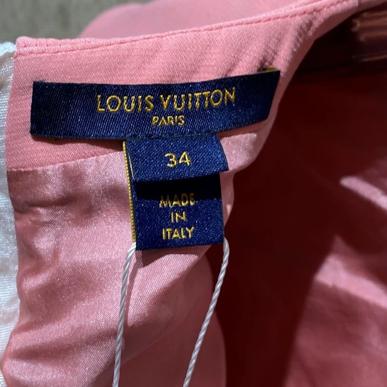 Louis Vuitton Louis Vuitton Cherry Blossom Pink Skin Slogan Dress Size XXS / US 00 / IT 34 - 3 Thumbnail