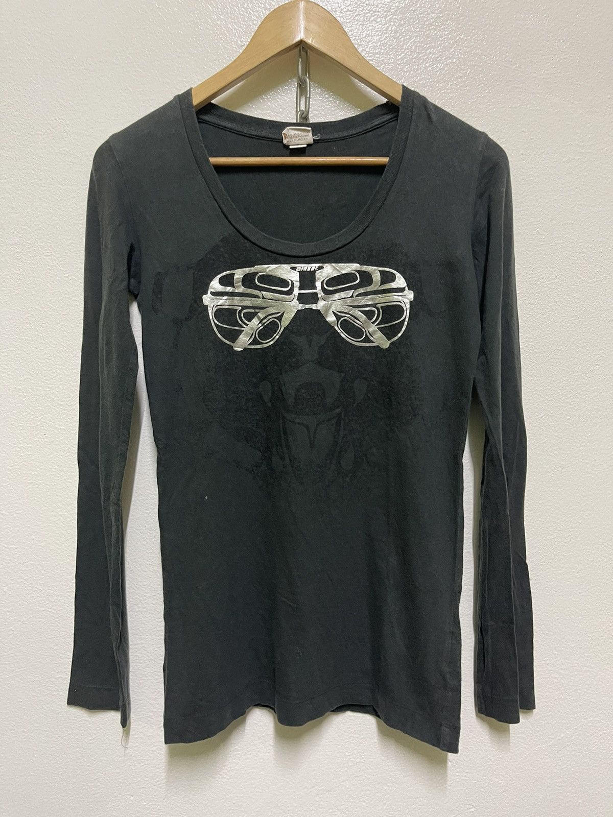 image of Diesel Long Sleeve Sun Faded in Black, Women's (Size XS)