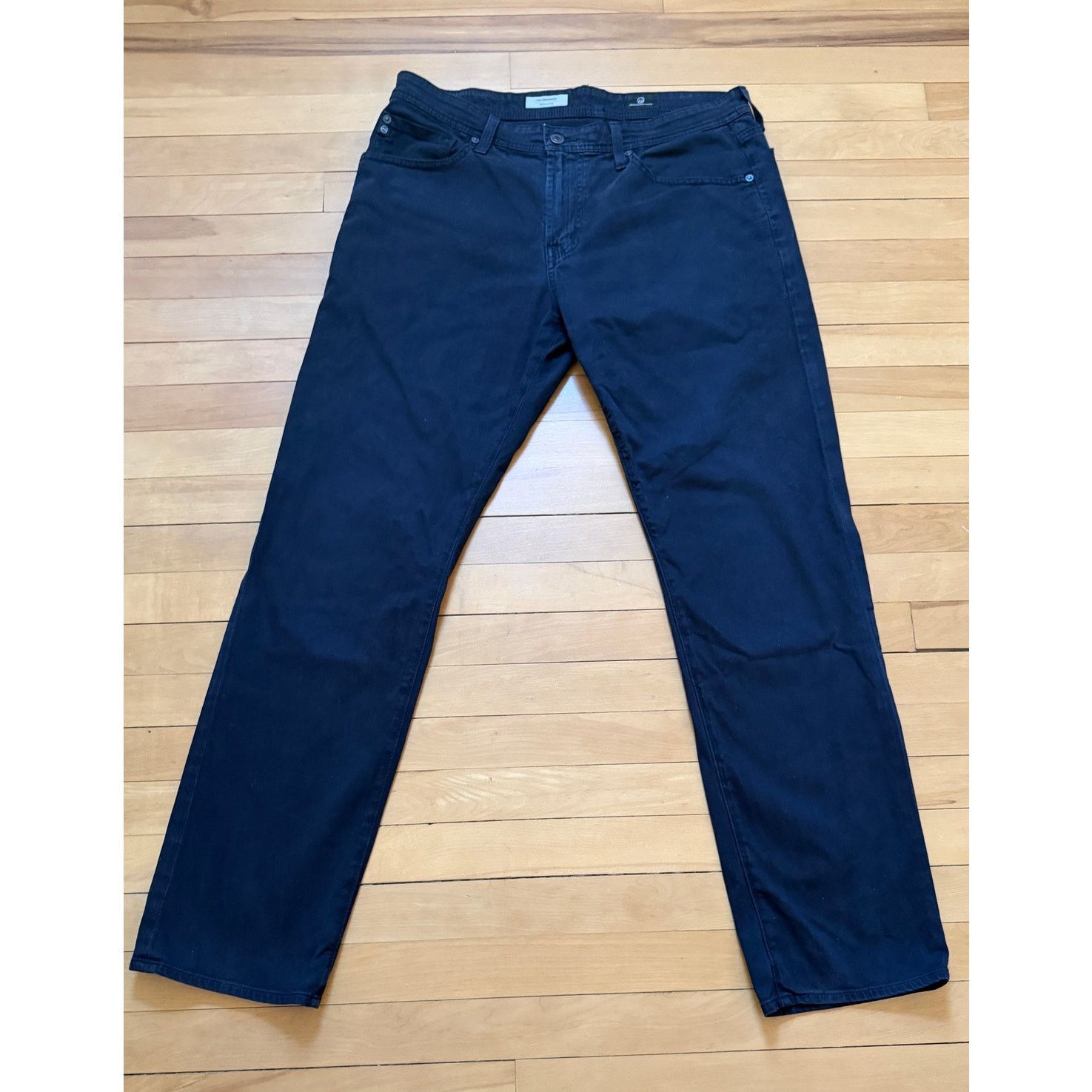 AG Jeans AG Adriano Goldschmied Tailored Leg Mens Jeans 34x32 Black Size US 34 / EU 50 - 2 Thumbnail