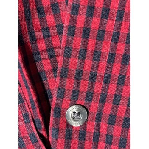 Lacoste Lacoste Mens Regular Fit Red & Black Checkered Button-Down S Size US M / EU 48-50 / 2 - 7 Thumbnail
