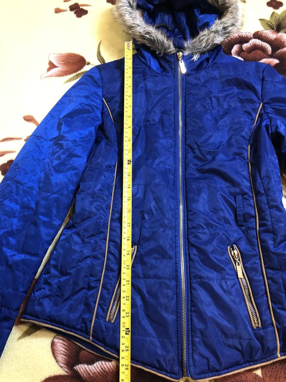 Guess VINTAGE GUESS Blue Hooded Puffer Jacket Size M / US 6-8 / IT 42-44 - 5 Thumbnail