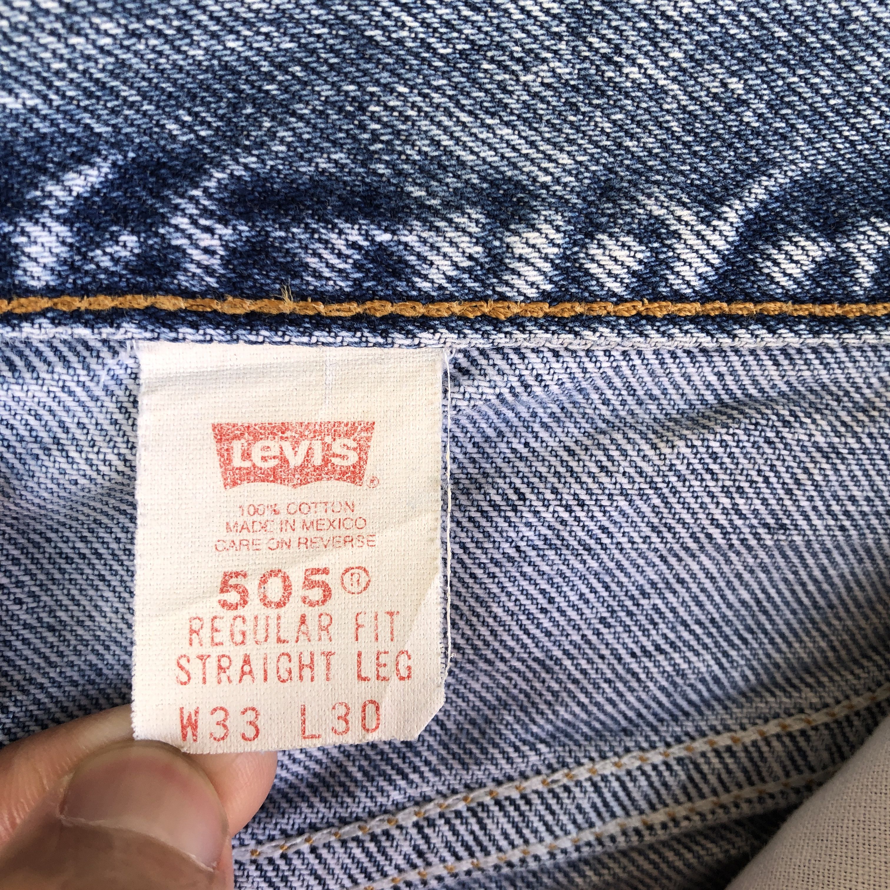 Levi's Vintage Levis 505 Distressed Blue Wash Jeans Levi's Denim Size US 32 / EU 48 - 11 Thumbnail