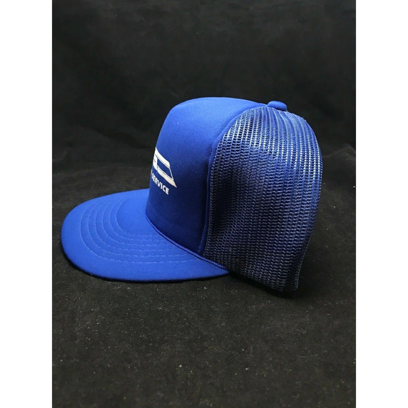 Vintage Caldwell Air Service Airline Trucker Blue Snapback Hat One Size Fits All Foam Size ONE SIZE - 2 Thumbnail
