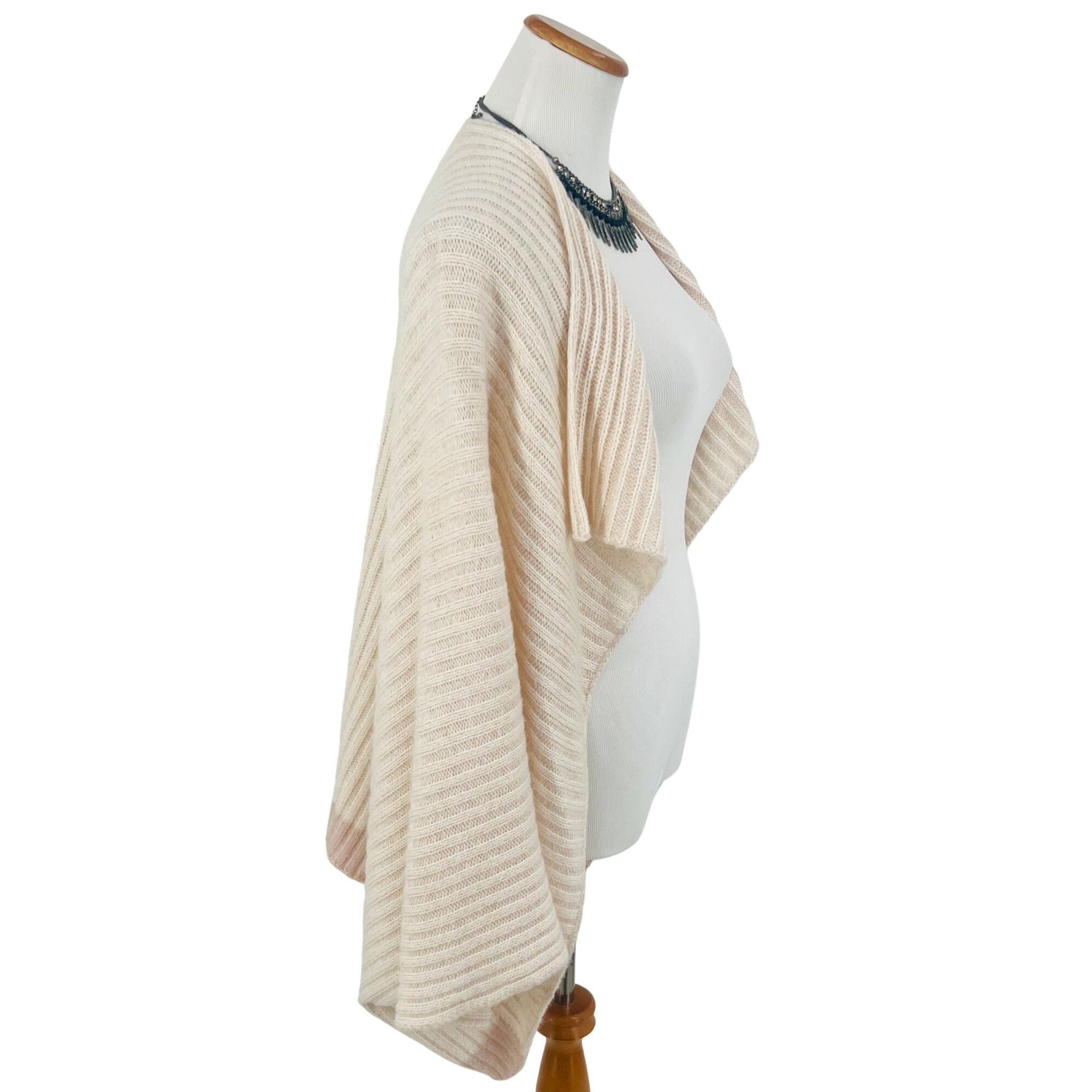 Other Pink Two Toned Open Knit Kimono Cardigan | Coastal Cowgirl B Size ONE SIZE - 6 Thumbnail