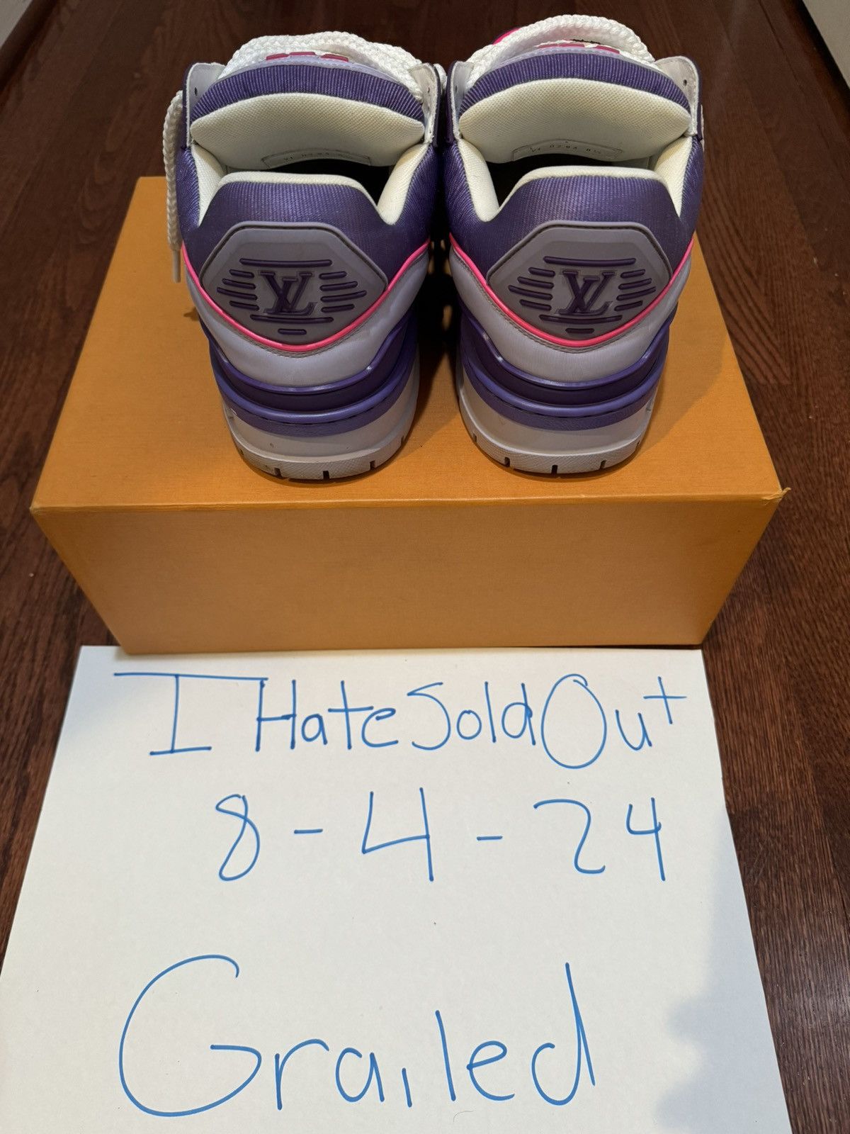 Louis Vuitton Louis Vuitton Trainers Maxi Violet Purple Pink Size US 11 / EU 44 - 6 Thumbnail
