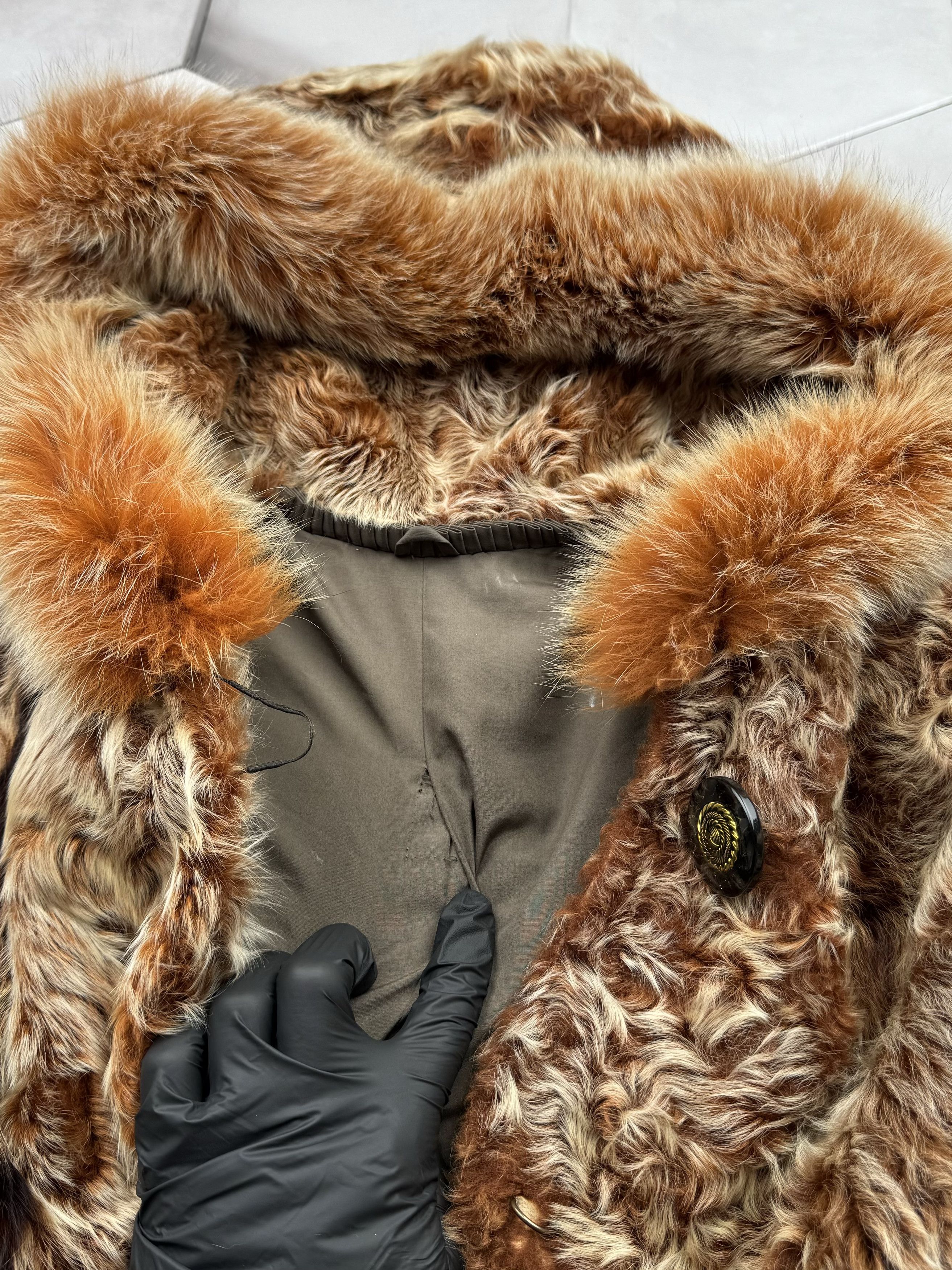 Vintage Vintage Real Fur Hooded Coat (E4) Size M / US 6-8 / IT 42-44 - 8 Thumbnail