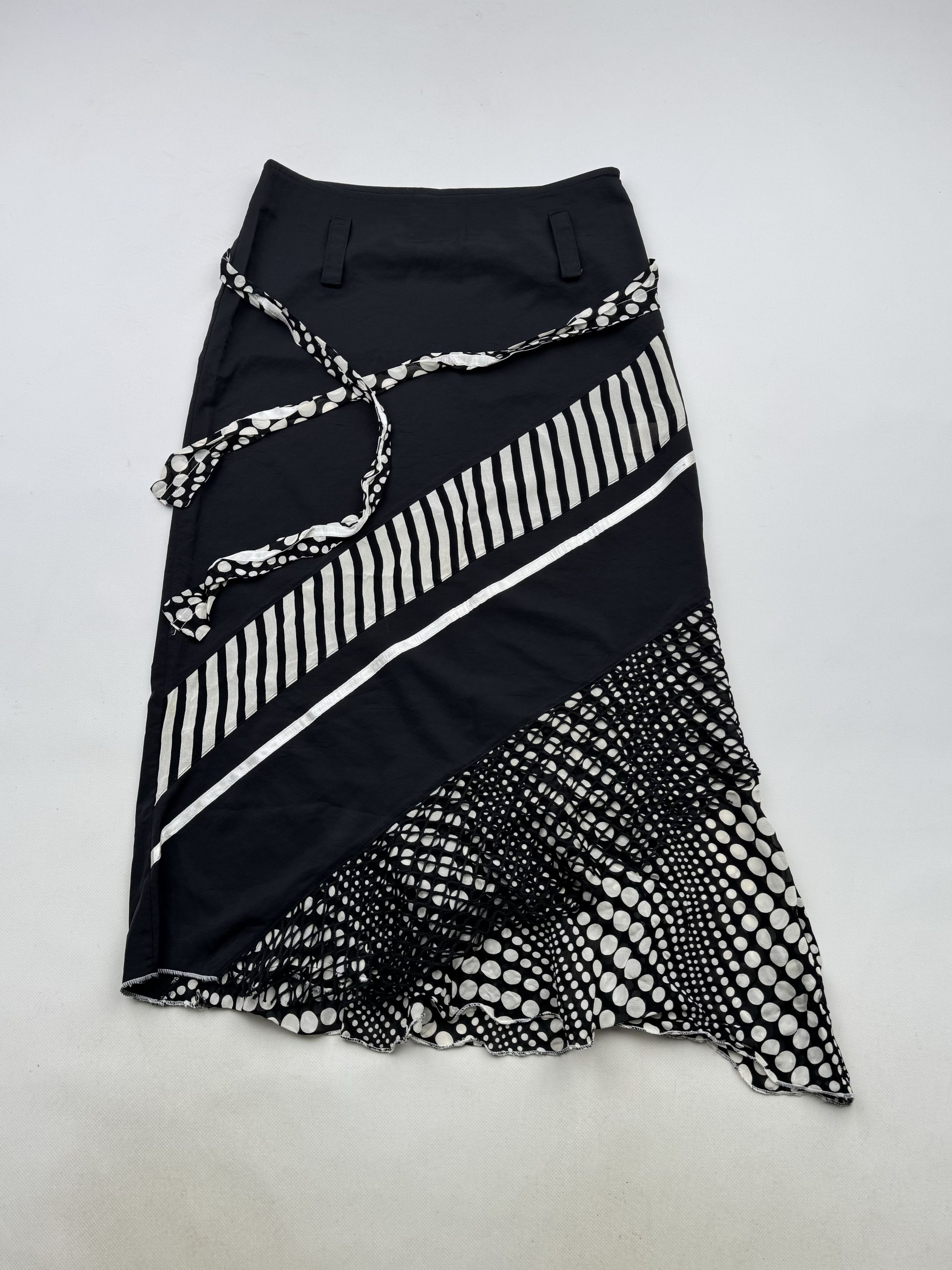Vintage 90's Flared Skirt B6(V386)E2 Size 28" / US 6 / IT 42 - 1 Thumbnail