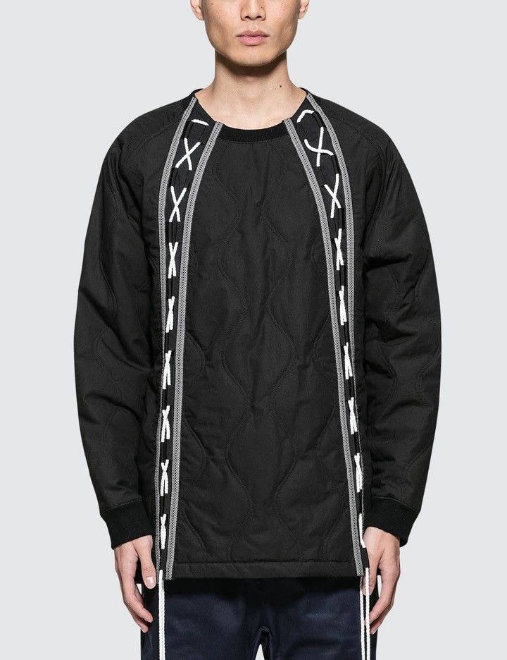 White Mountaineering Black lace- up sweater Size US L / EU 52-54 / 3 - 1 Thumbnail