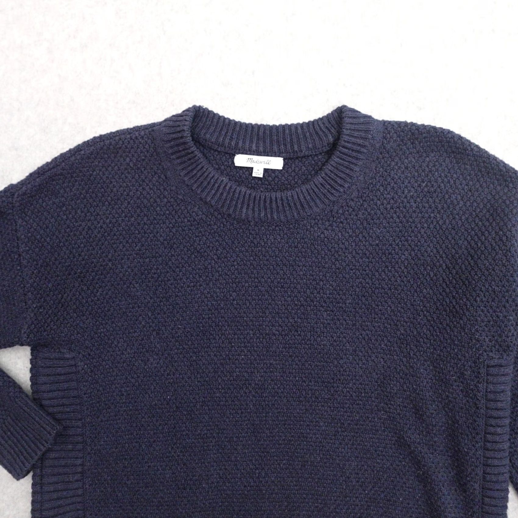 Madewell Madewell J. Crew Sweater Womens Size Medium Navy Blue Knit Pullover Sweatshirt Size M / US 6-8 / IT 42-44 - 6 Thumbnail
