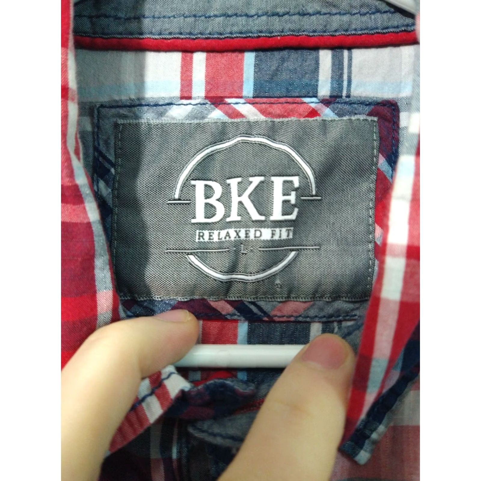 Vintage BKE Buckle Shirt Mens Large Red Plaid Button Up Long Sleeve Relaxed Fit Western Size US L / EU 52-54 / 3 - 7 Thumbnail