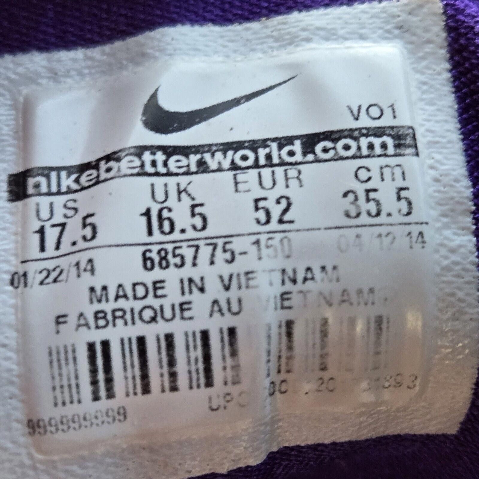 Nike Size 17.5 Nike Premiere Mens Basketball Shoes 685775-150 AS2 Size US 15 / EU 48 - 2 Thumbnail