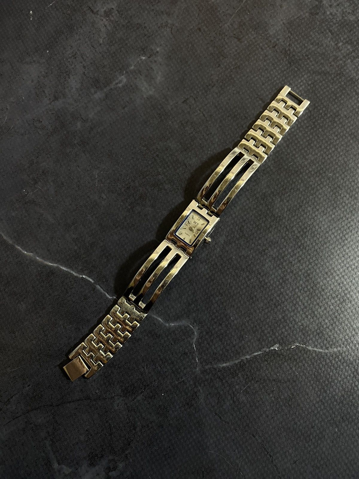 Jewelry × Vintage Elegant WIT Quartz Steel Bangle Watch Japanese Brand Size ONE SIZE - 5 Thumbnail