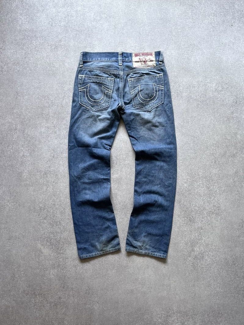 True Religion Jeans 27 VTG Y2K USA Disco Joey Big T
