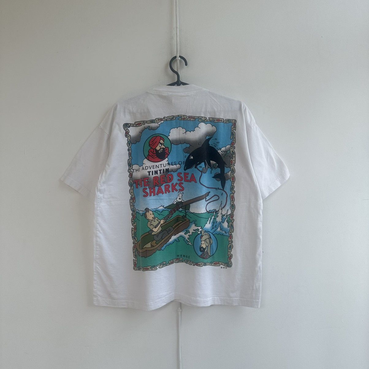 Cartoon Network Vintage The Adventure Of TinTin the Red Sea sharks Size US L / EU 52-54 / 3 - 10 Thumbnail