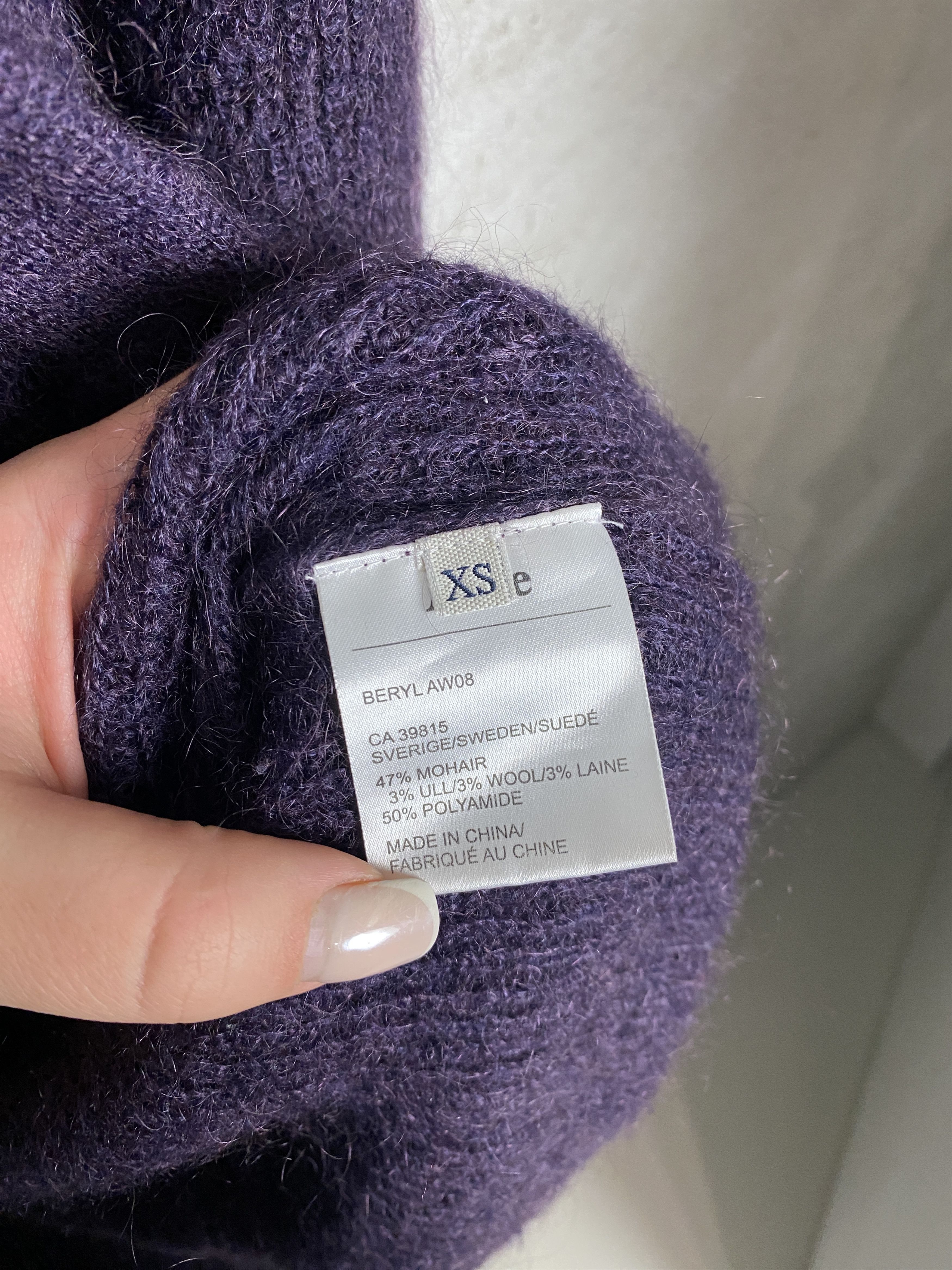 Acne Studios Acne Beryl AW08 cardigan sweater knitwear mohair Size XS / US 0-2 / IT 36-38 - 4 Thumbnail