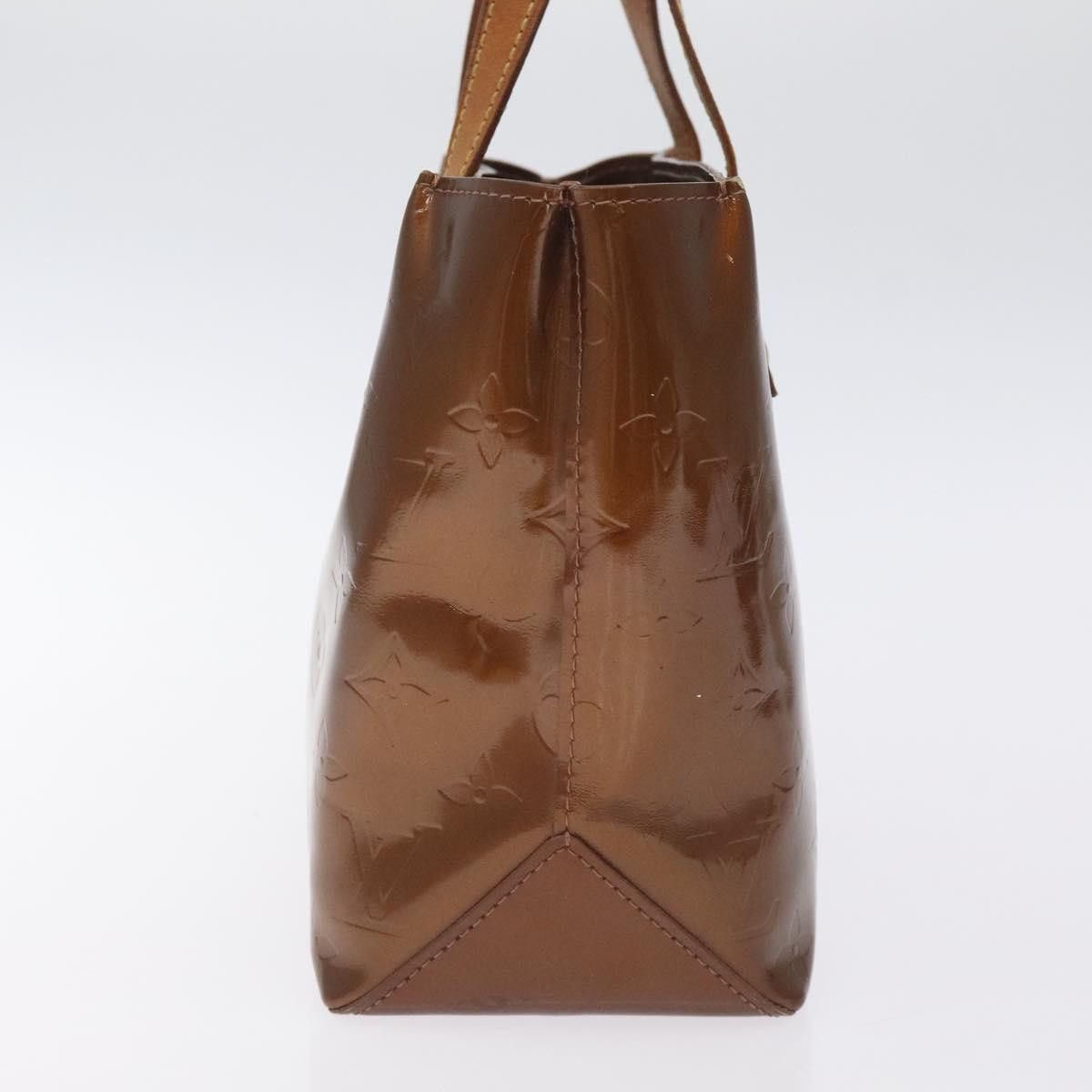 Louis Vuitton LOUIS VUITTON Monogram Vernis Reade PM Hand Bag Bronze Size ONE SIZE - 4 Thumbnail