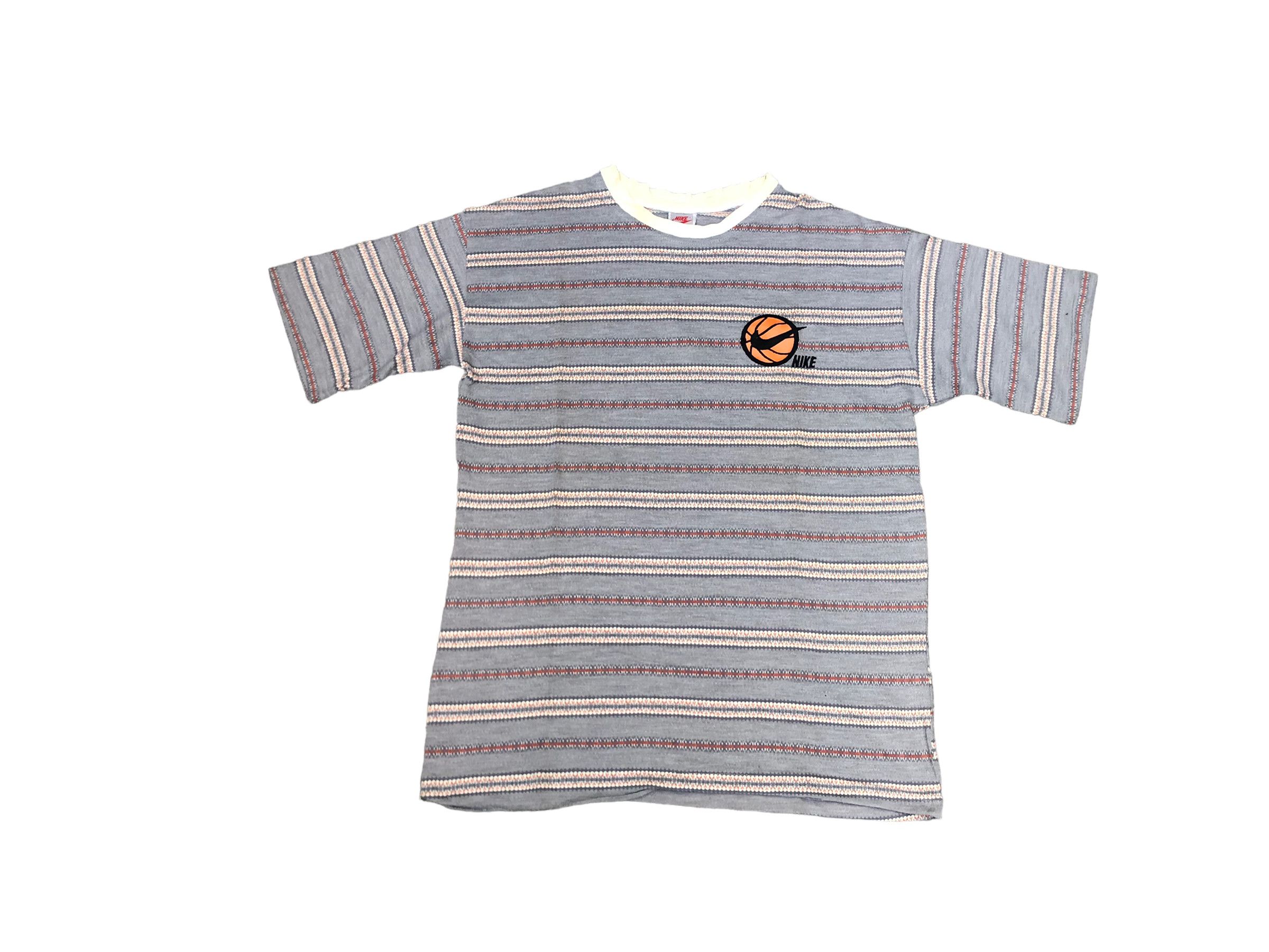 Vtg 1990s Rare NIKE Basketball Air Jordan Gray Label Shirt