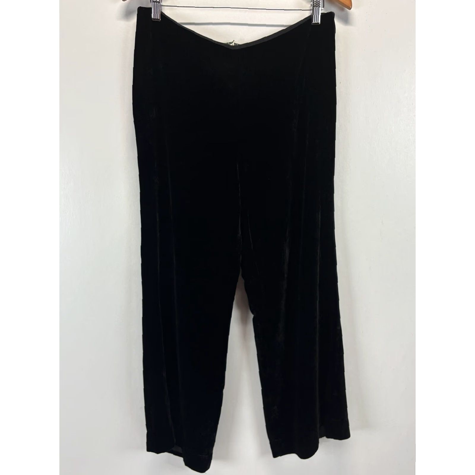 Ralph Lauren VINTAGE Women’s Lauren Ralph Lauren Velvet Pants Trousers Sz 10 Black Lined Dress Pants Silk Blend Velvet Size 32" / US 10 / IT 46 - 2 Thumbnail