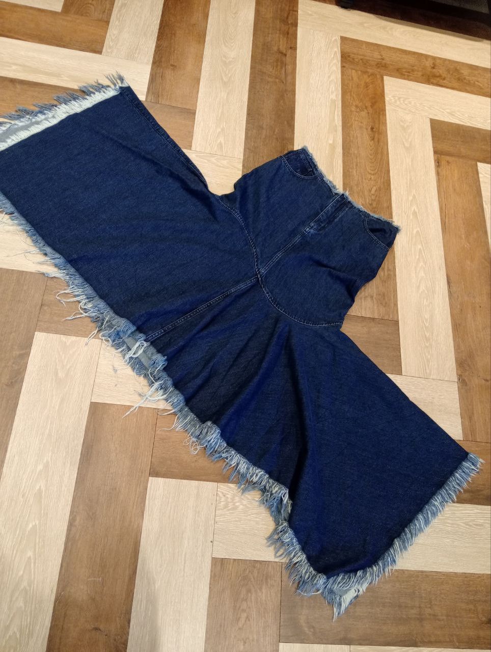 Marques'Almeida MARQUES ALMEIDA INDIGO DENIM ASYMMETRIC SKIRT Size 27" / US 4 / IT 40 - 18 Thumbnail